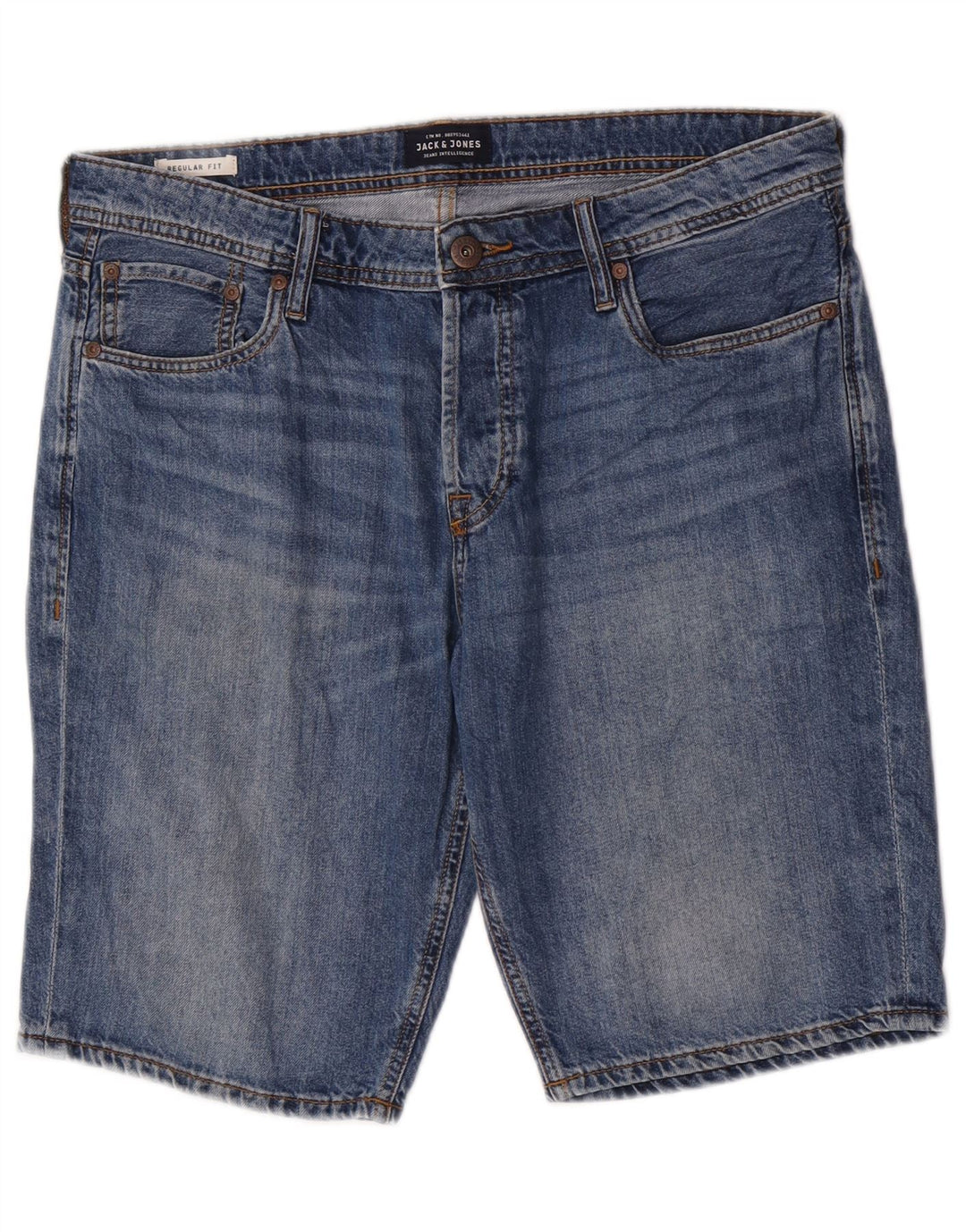 Jack & Jones Mens Regular Fit Denim Shorts Large W34 Blue