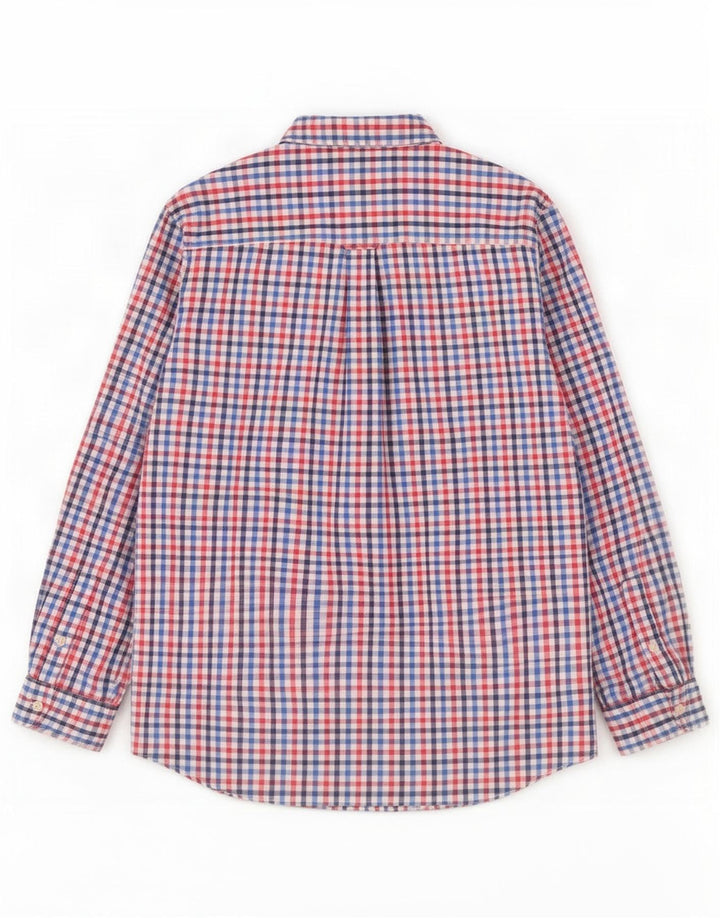 Chaps Mens Easy Care Shirt XL Multicoloured Gingham Cotton