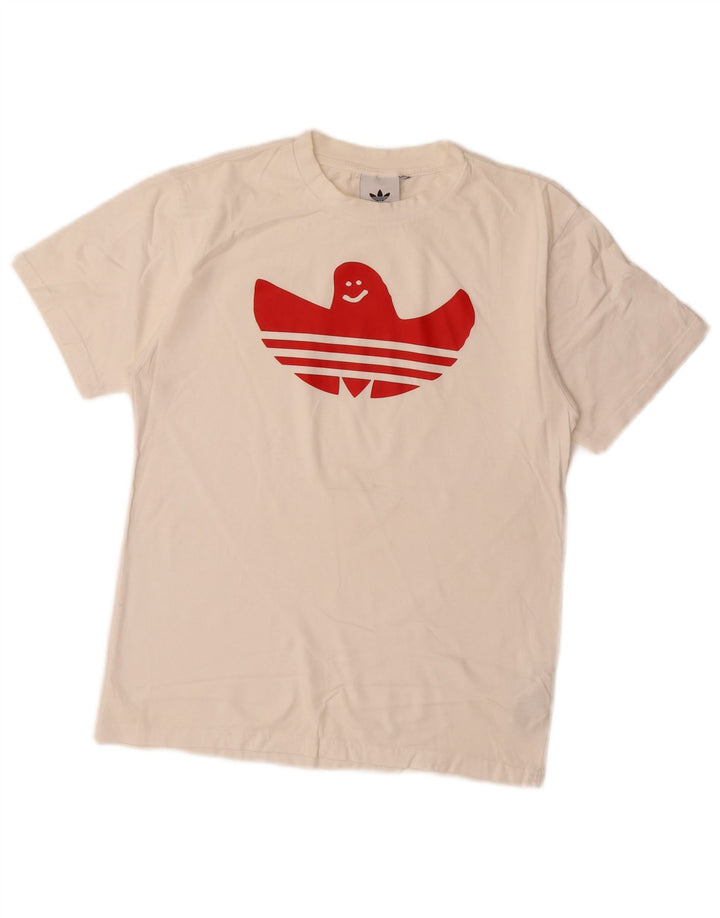 Adidas Mens Graphic T-Shirt Top Small White
