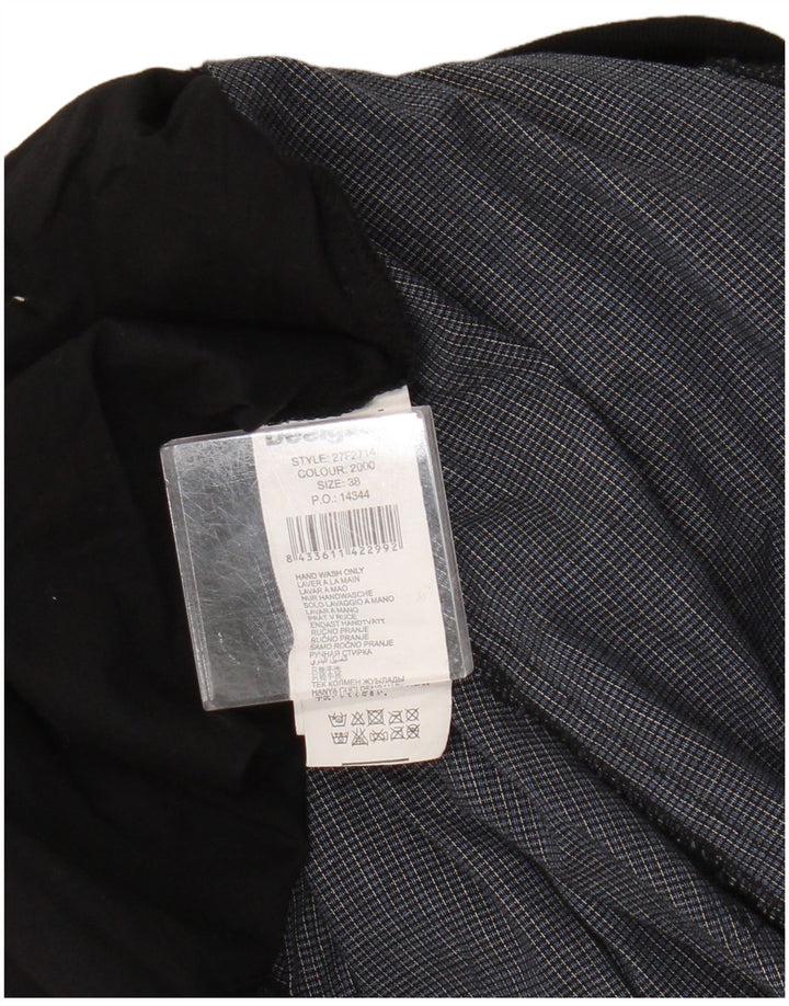 Desigual Womens Mini Skirt EU 38 Medium W30 Black Patchwork Viscose