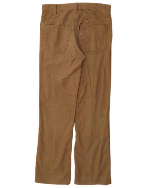 Levi's Mens Straight Corduroy Trousers W33 L32 Beige Cotton