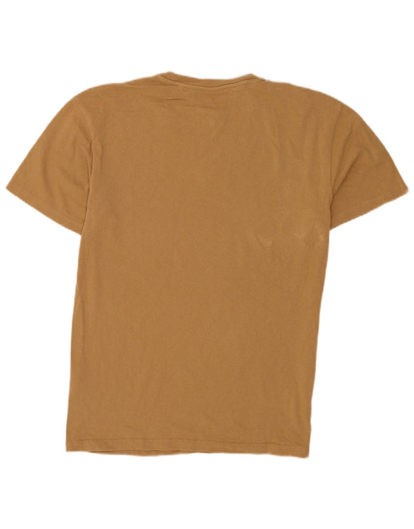 Tommy Hilfiger Mens T-Shirt Top Small Brown Cotton