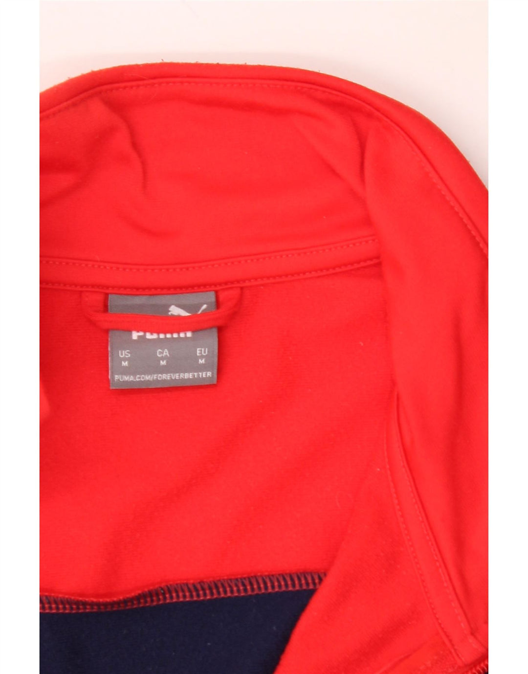 PUMA Mens Tracksuit Top Jacket Medium Red Colourblock Vintage Puma and Second-Hand Puma from Messina Hembry 