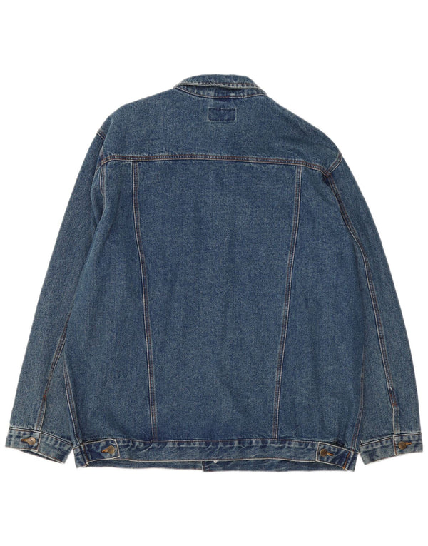 Jeaxxs Mens Denim Jacket IT 60/62 5XL Blue Cotton