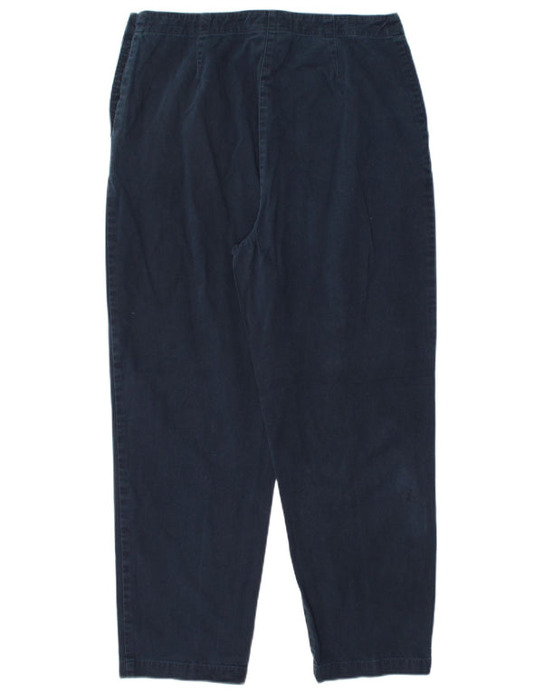 Ralph Lauren Womens Chino Trousers US 10 Large W32 L27 Navy Blue Cotton