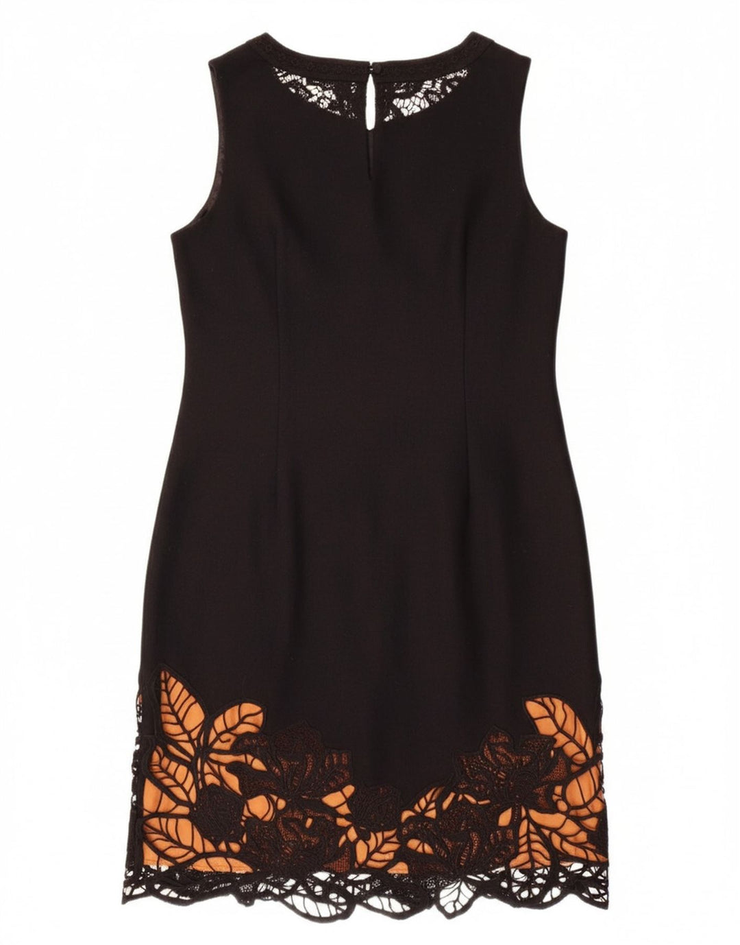 MONSOON Womens Sleeveless A-Line Dress UK 12 Medium Black Wool
