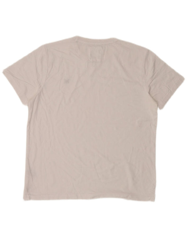 Crew Clothing Mens T-Shirt Top Large White Cotton