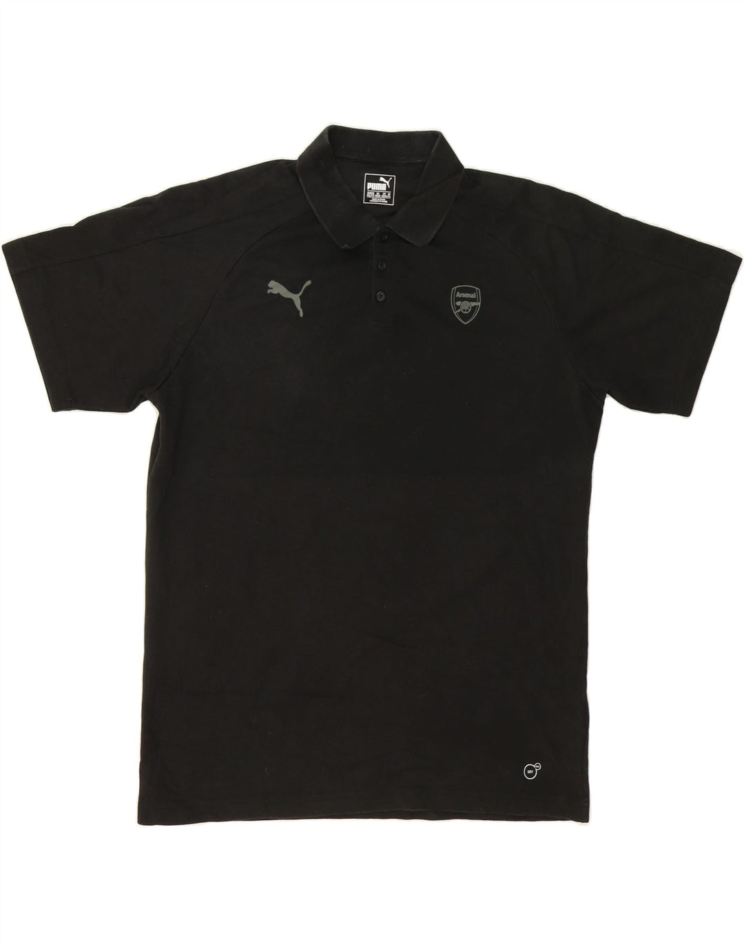PUMA Mens Polo Shirt 2XL Black Cotton Vintage Puma and Second-Hand Puma from Messina Hembry 