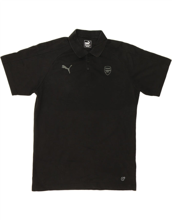 PUMA Mens Polo Shirt 2XL Black Cotton Vintage Puma and Second-Hand Puma from Messina Hembry 