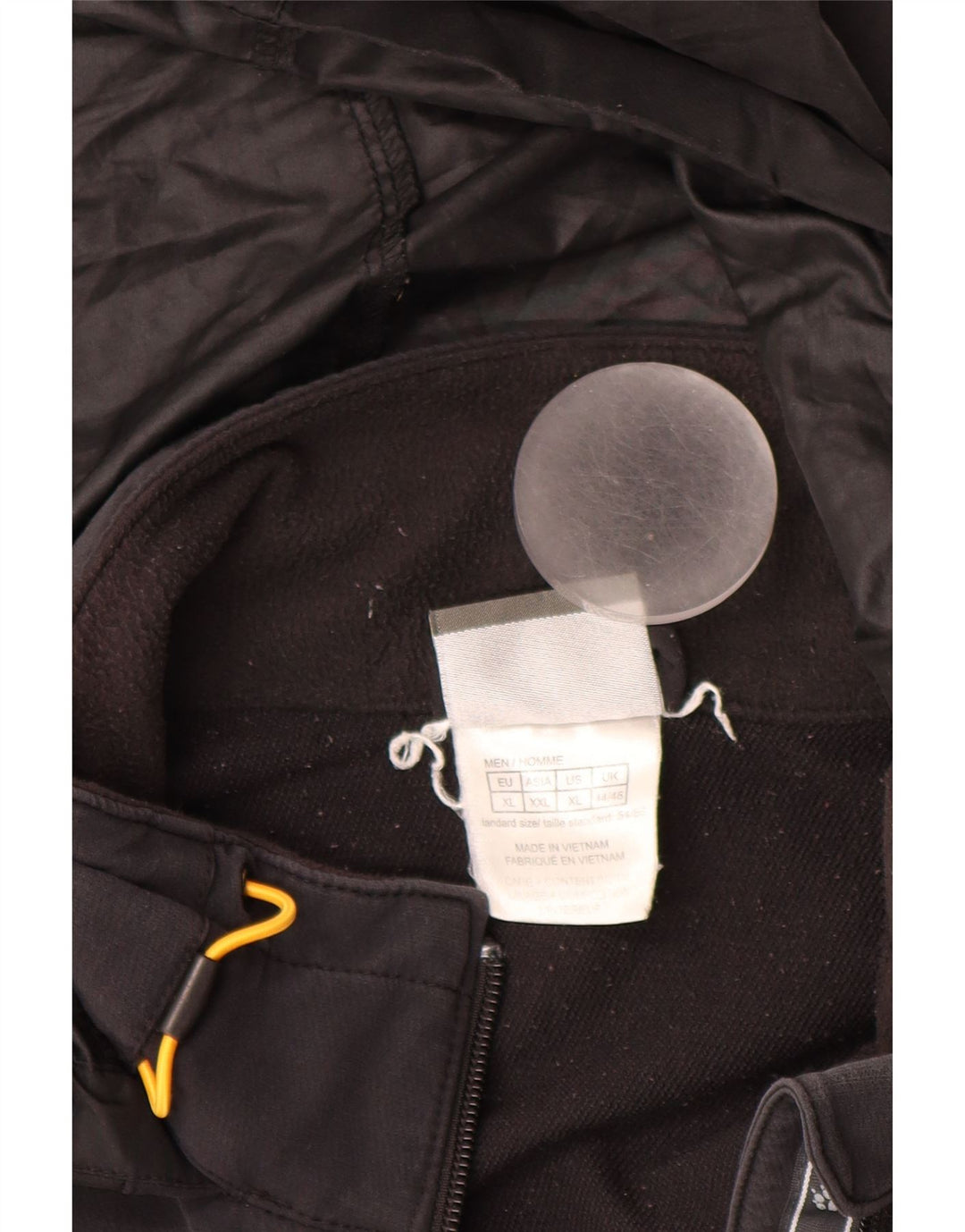 JACK WOLFSKIN Mens Hooded Windbreaker Jacket UK 44/46 XL Black Polyamide