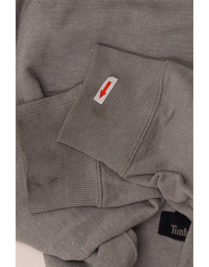 Timberland Mens Graphic Regular Fit Sweatshirt Jumper Medium Grey Flecked