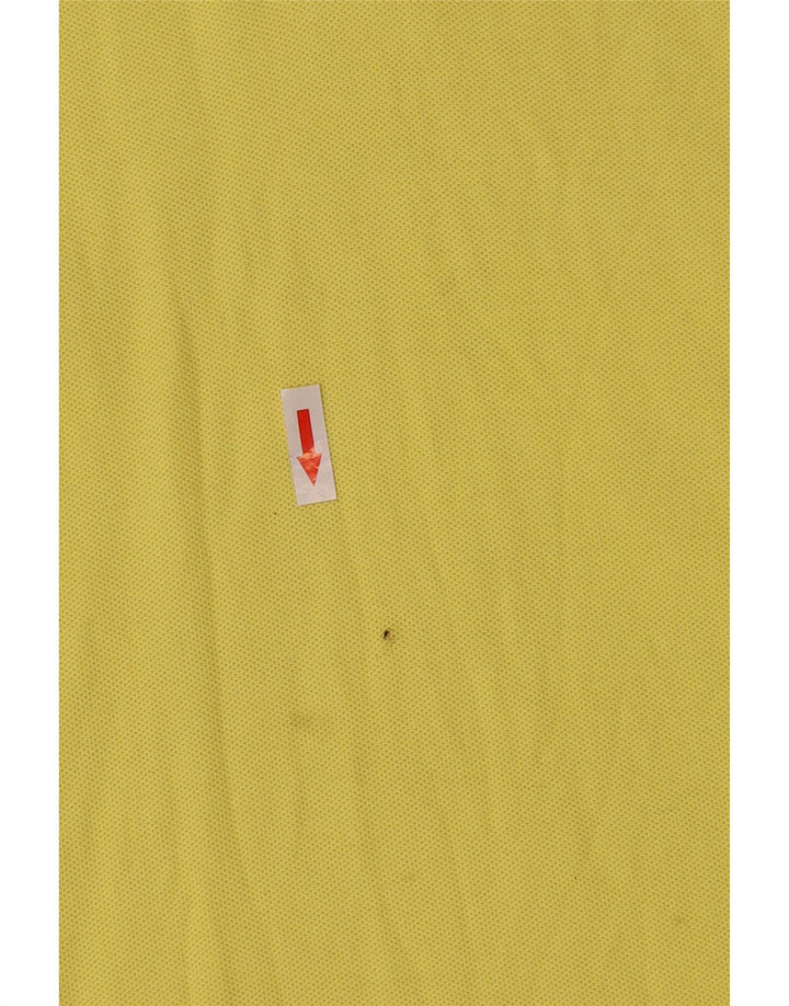 Fila Mens Polo Shirt IT 48 Medium Yellow Cotton