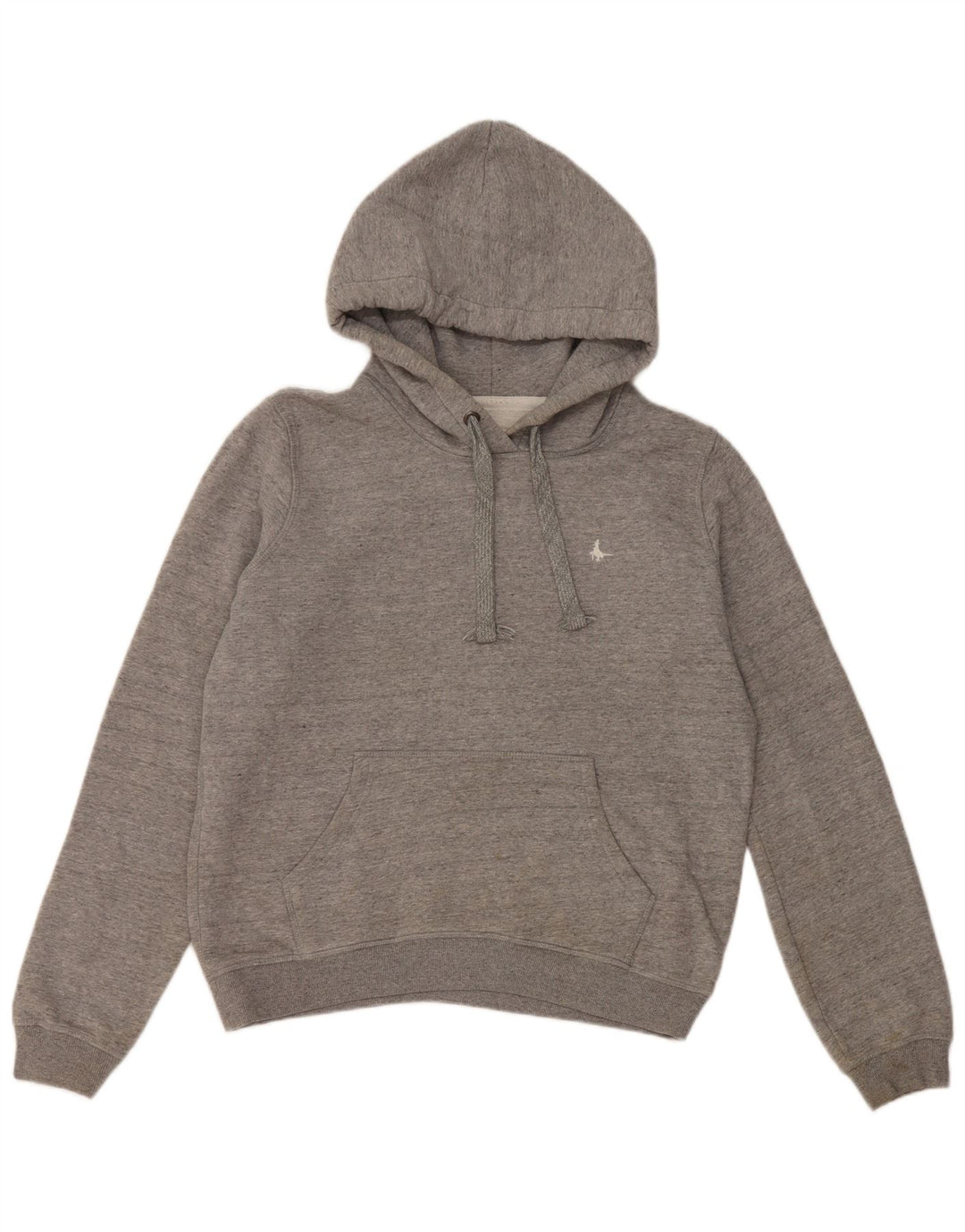 JACK WILLS Womens Oversized Hoodie Jumper UK 10 Small Grey Cotton