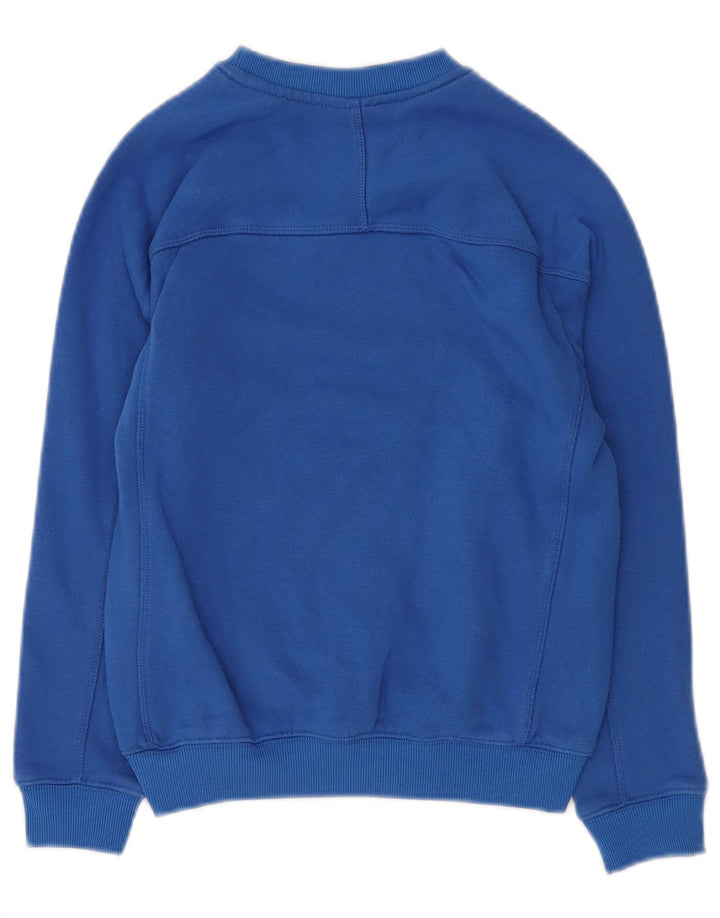UMBRO Boys Sweatshirt Jumper 9-10 Years Medium Blue Cotton