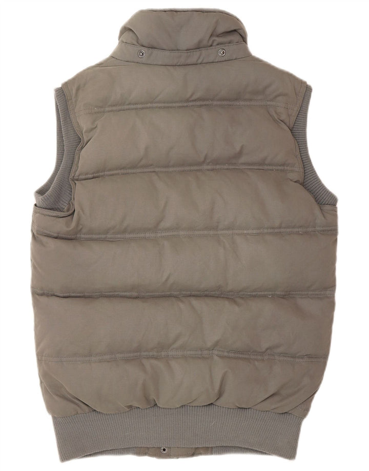 Fat Face Womens Padded Gilet UK 8 Small Grey Polyester