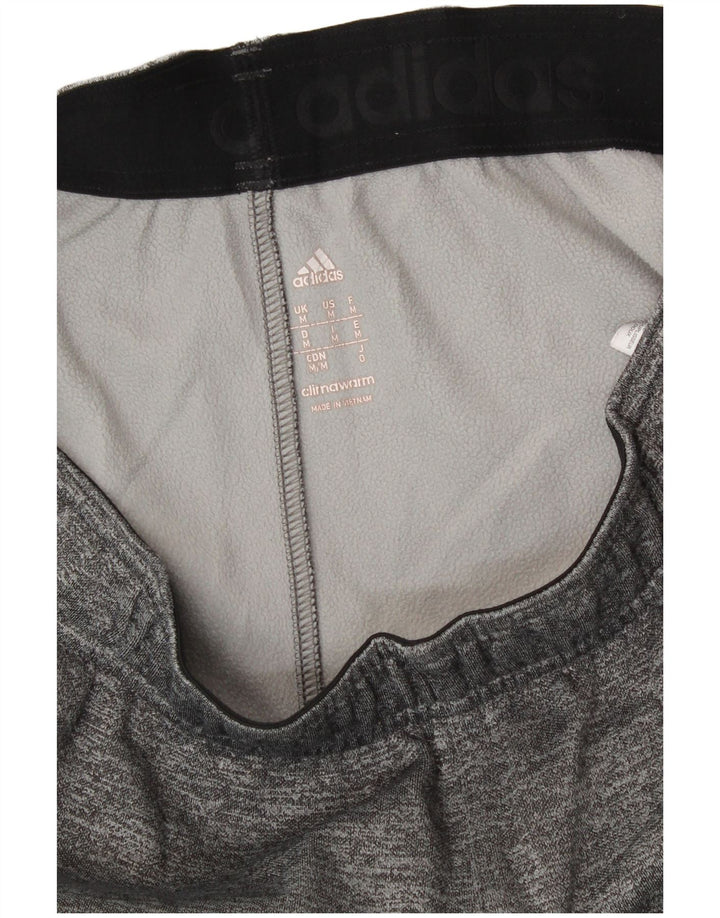 ADIDAS Mens Climawarm Tracksuit Trousers Medium  Grey Flecked Polyester