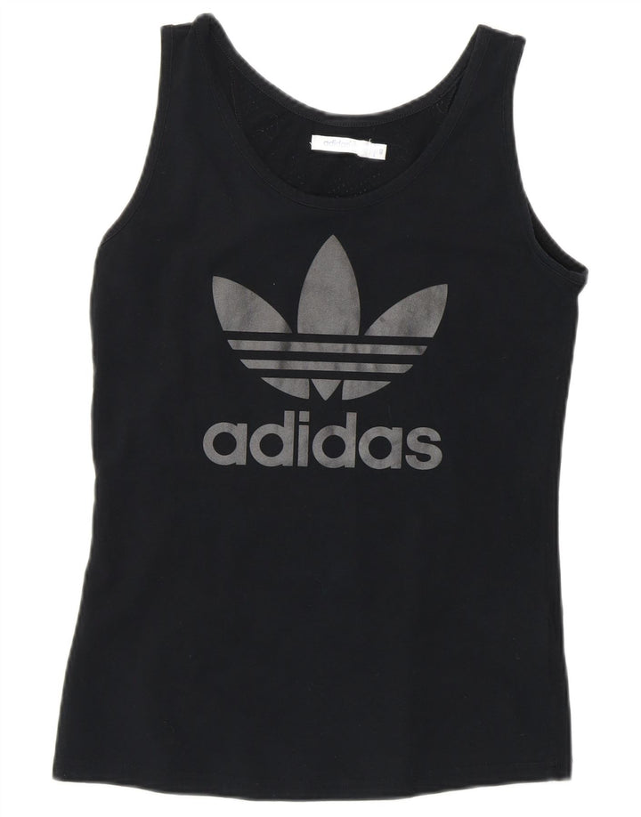 ADIDAS Womens Graphic T-Shirt Top IT 40 Small Black