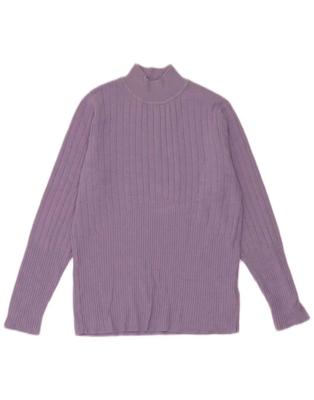 Marks & Spencer Womens Turtle Neck Jumper Sweater UK 12 Medium Purple
