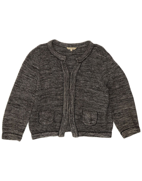 Laura Ashley Womens Open Bolero Jumper UK 12 Medium  Grey Cotton