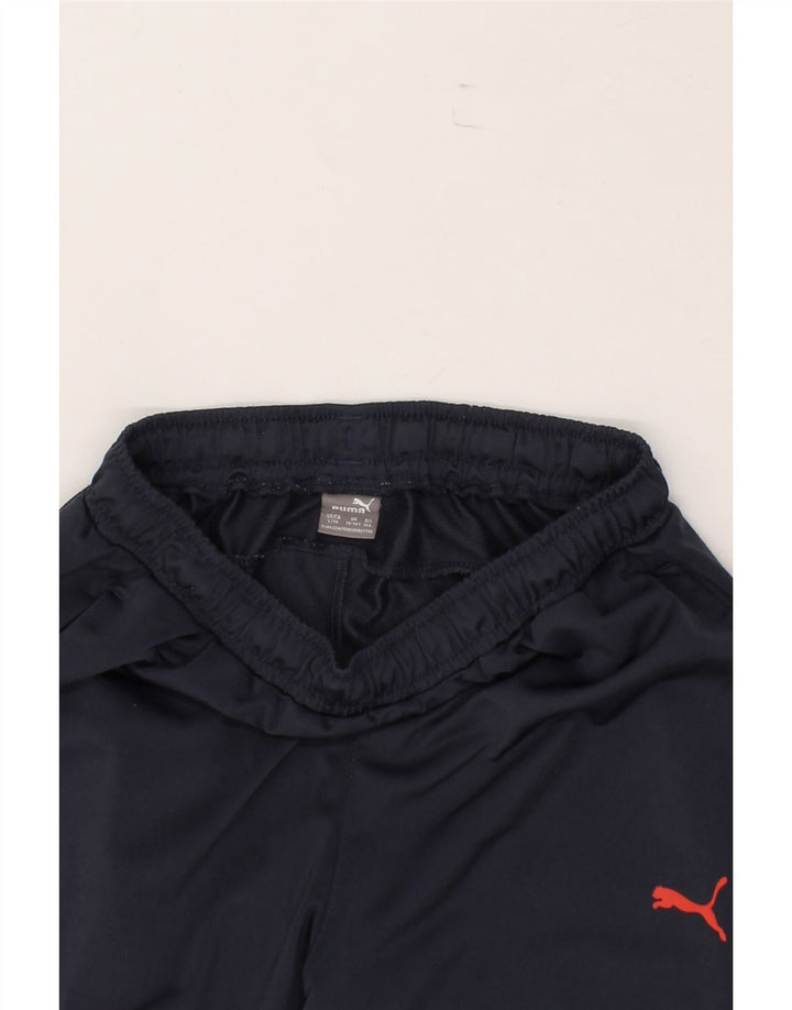 PUMA Boys Tracksuit Trousers 13-14 Years  Navy Blue Polyester Vintage Puma and Second-Hand Puma from Messina Hembry 