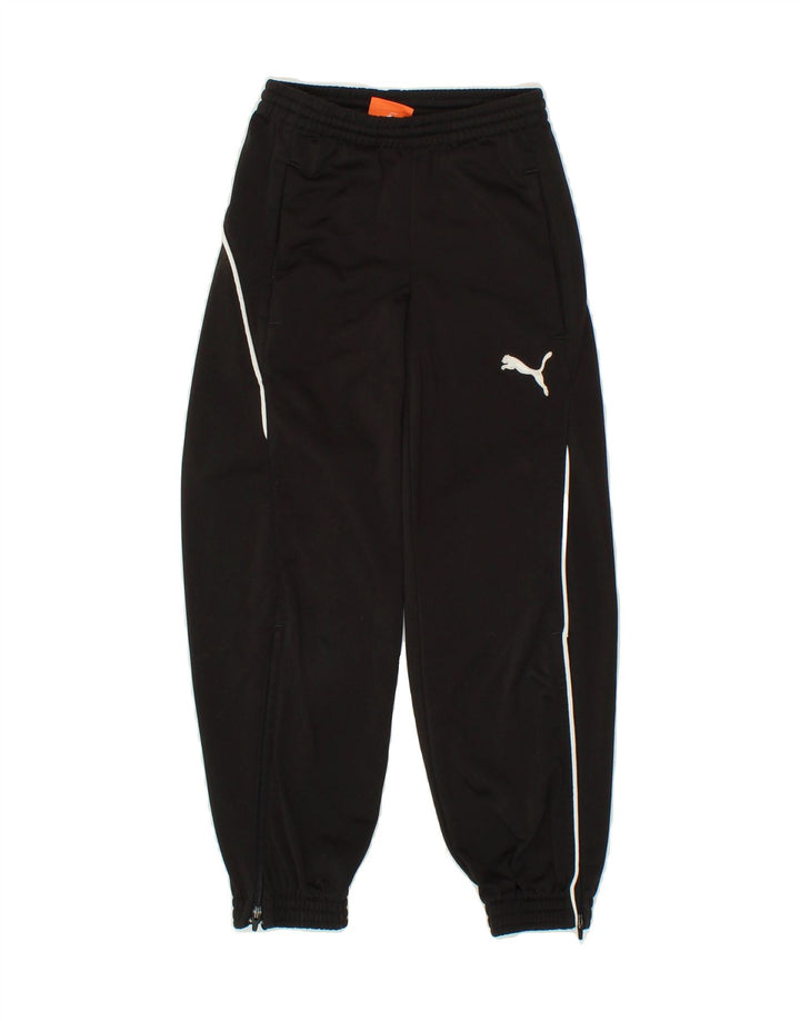 PUMA Boys Tracksuit Trousers Joggers 5-6 Years Black Polyester Vintage Puma and Second-Hand Puma from Messina Hembry 