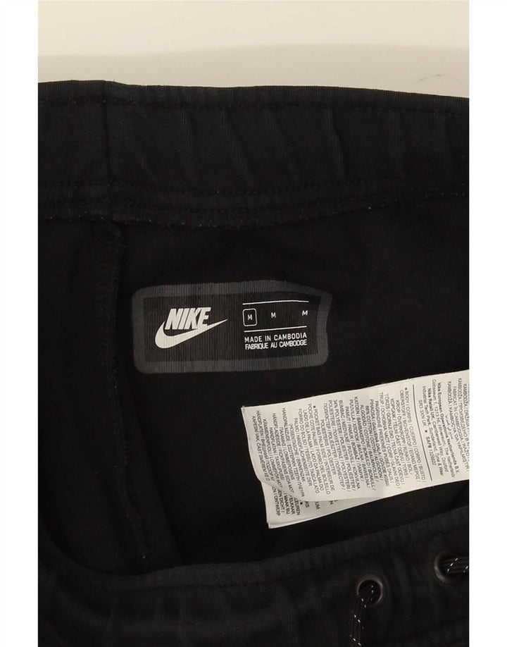 Nike Mens Tracksuit Trousers Joggers Medium Black Cotton
