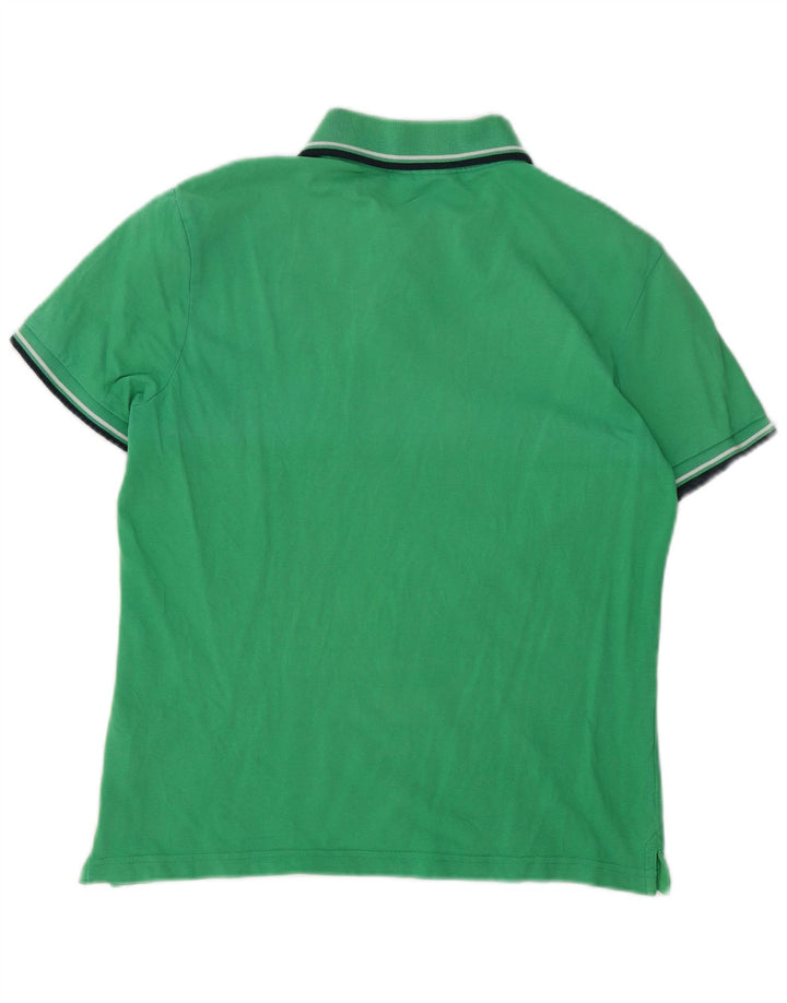 Diadora Mens Polo Shirt Medium Green Cotton