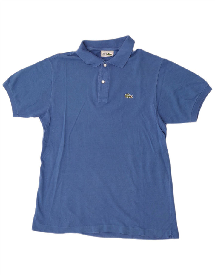 Lacoste Mens Polo Shirt Size 4 Medium Blue Cotton