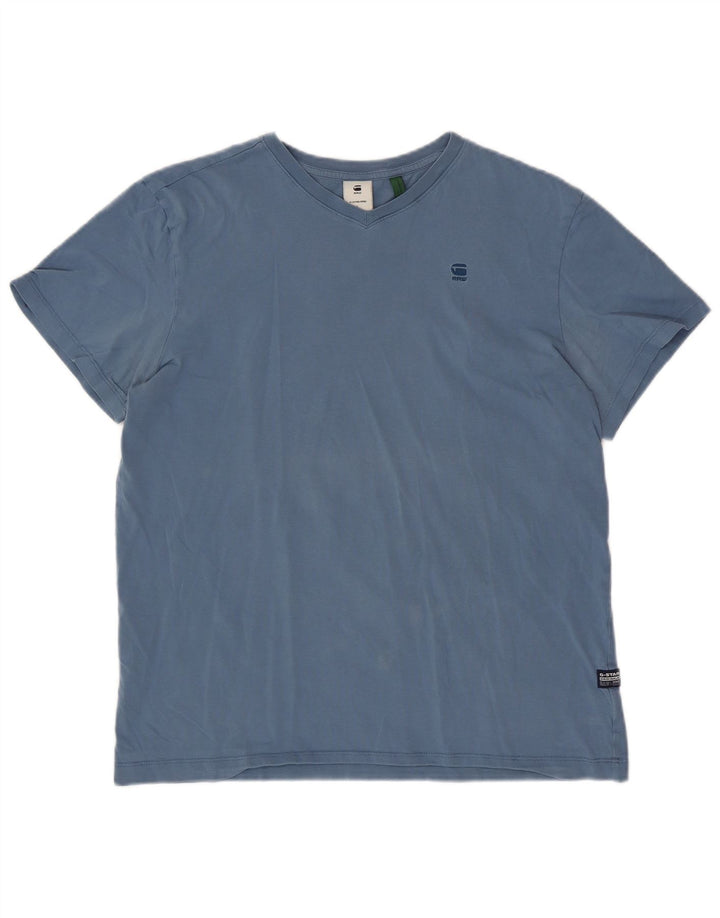 G-STAR Mens T-Shirt Top Large Blue