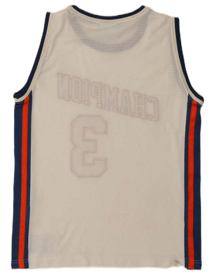 Champion Mens Graphic Vest Top Small White Colourblock Polyester