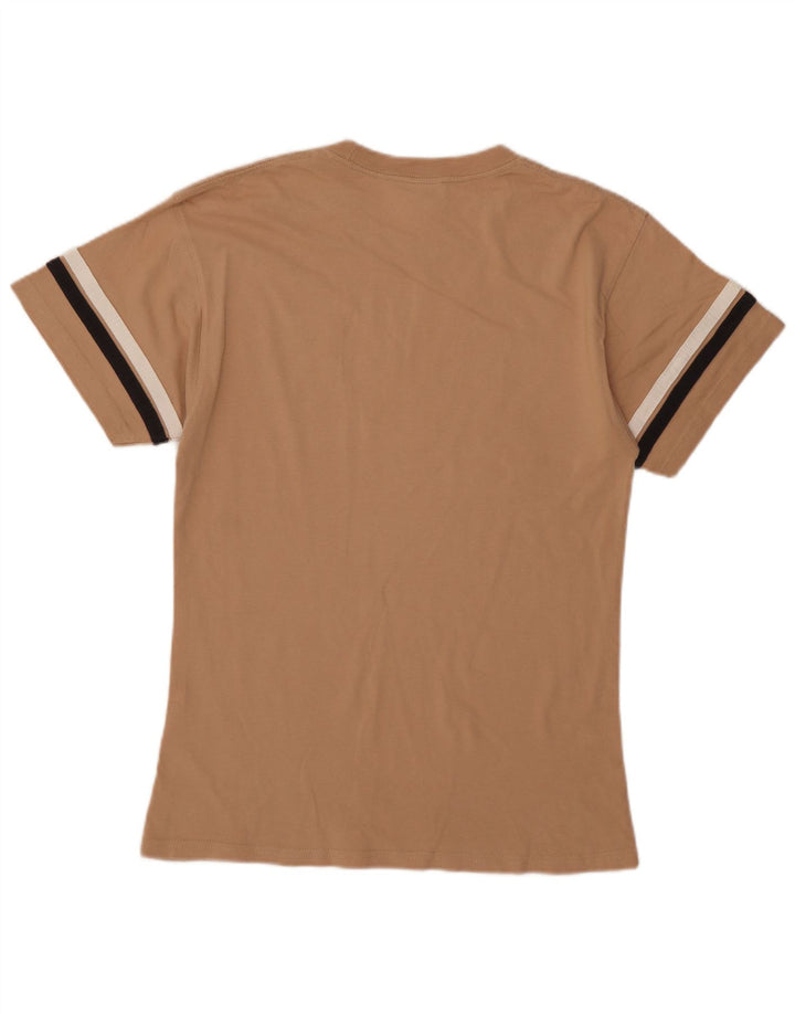 Nike Mens Graphic T-Shirt Top Small Beige Cotton