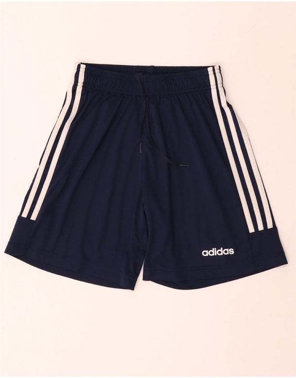 ADIDAS Womens Aeroready Sport Shorts UK 8 Small  Navy Blue Polyester