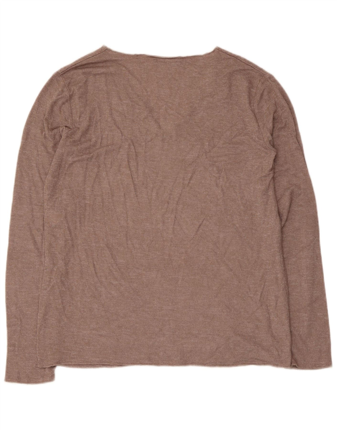 Zara Womens Blouse Top UK 14 Large Brown Viscose