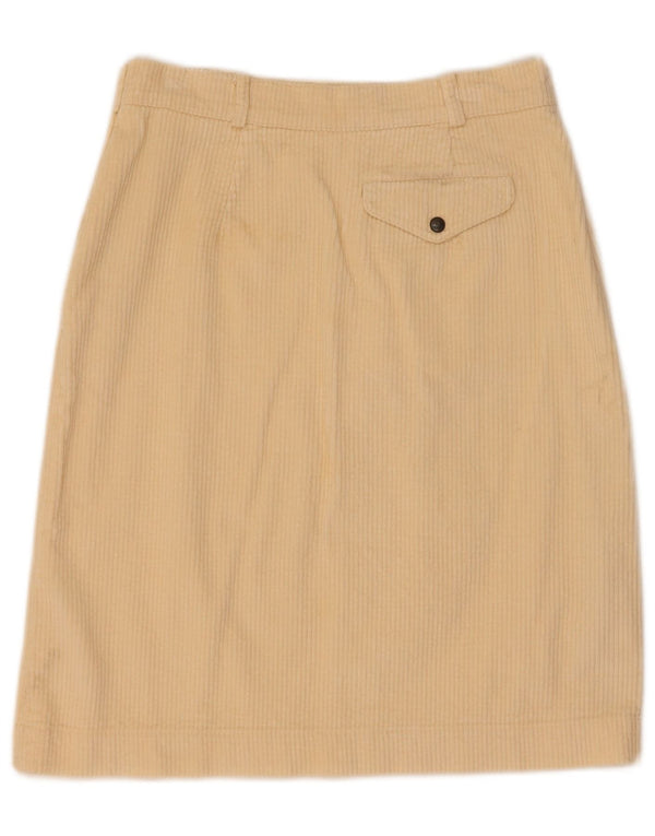 Penny Black Womens Corduroy Skirt W33 Large Beige Cotton