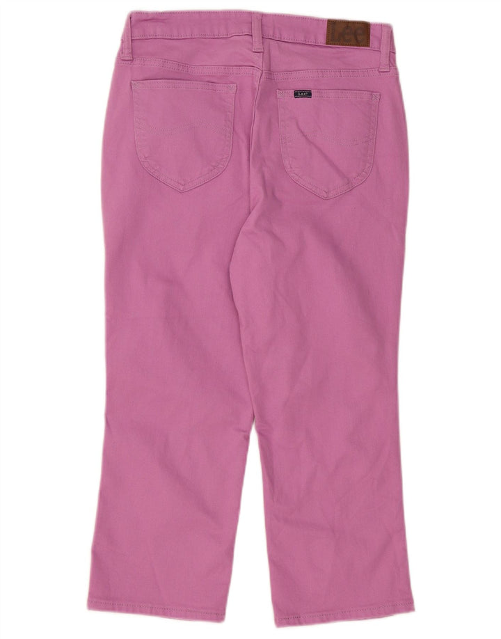 Lee Womens Capri Jeans US 6 Medium W30 L22 Purple Cotton