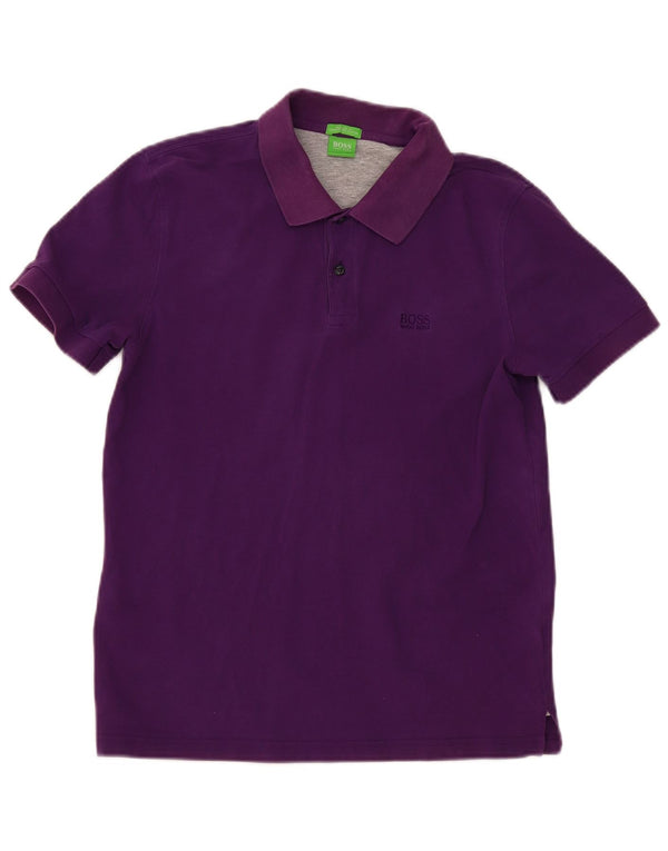 Hugo Boss Boys Regular Fit Polo Shirt 15-16 Years Large Purple Cotton