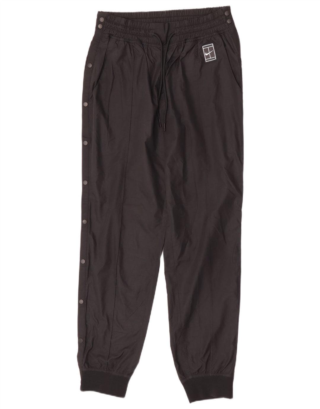 Nike Womens Joggers Waterproof Trousers UK 12 Medium  Black Polyester