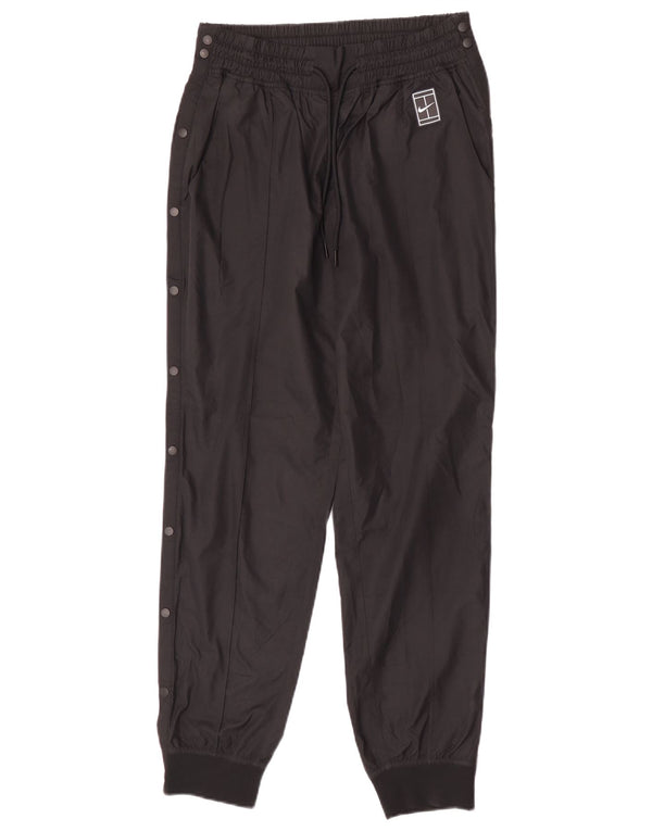 Nike Womens Joggers Waterproof Trousers UK 12 Medium  Black Polyester