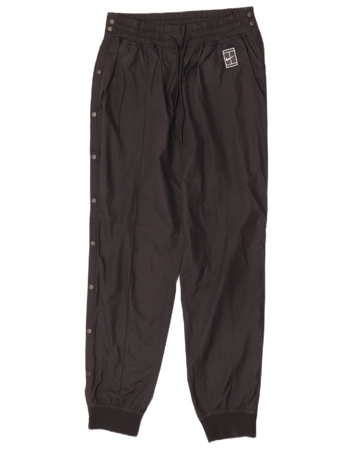 Nike Womens Joggers Waterproof Trousers UK 12 Medium  Black Polyester