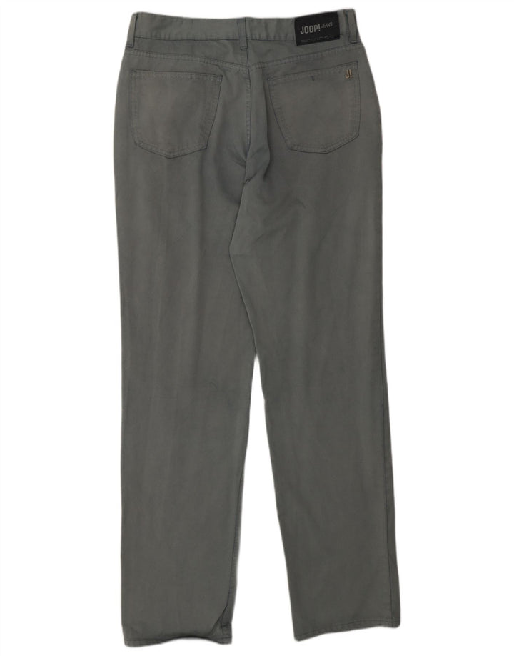JOOP Mens Straight Casual Trousers W34 L36  Grey Cotton Vintage Joop and Second-Hand Joop from Messina Hembry 
