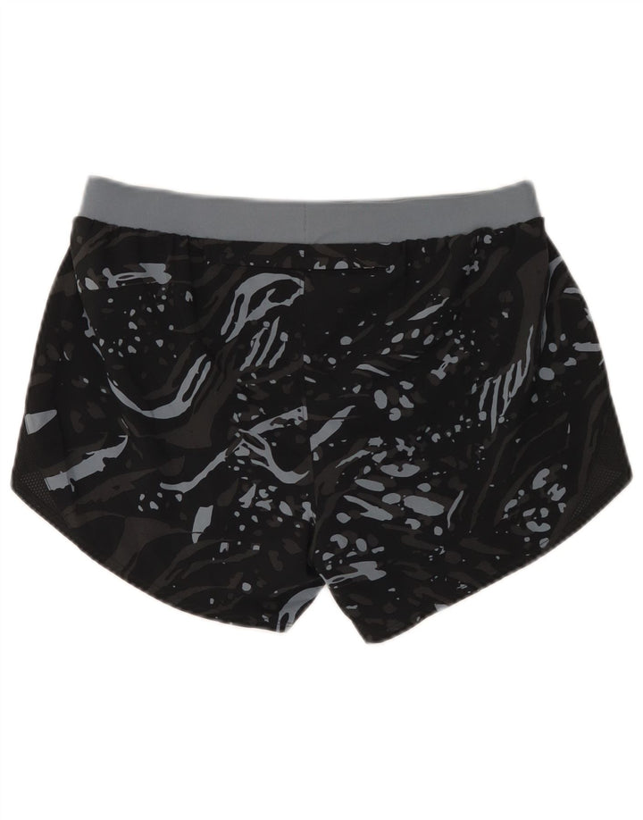 Under Armour Womens Sport Shorts UK 14 Medium  Black Spotted Polyester