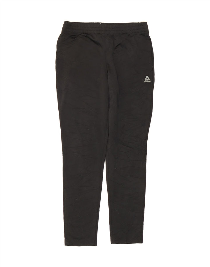 REEBOK Girls Tracksuit Trousers 11-12 Years  Black Polyester Vintage Reebok and Second-Hand Reebok from Messina Hembry 