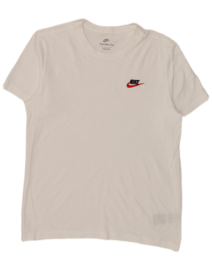 Nike Mens T-Shirt Top Small White Cotton