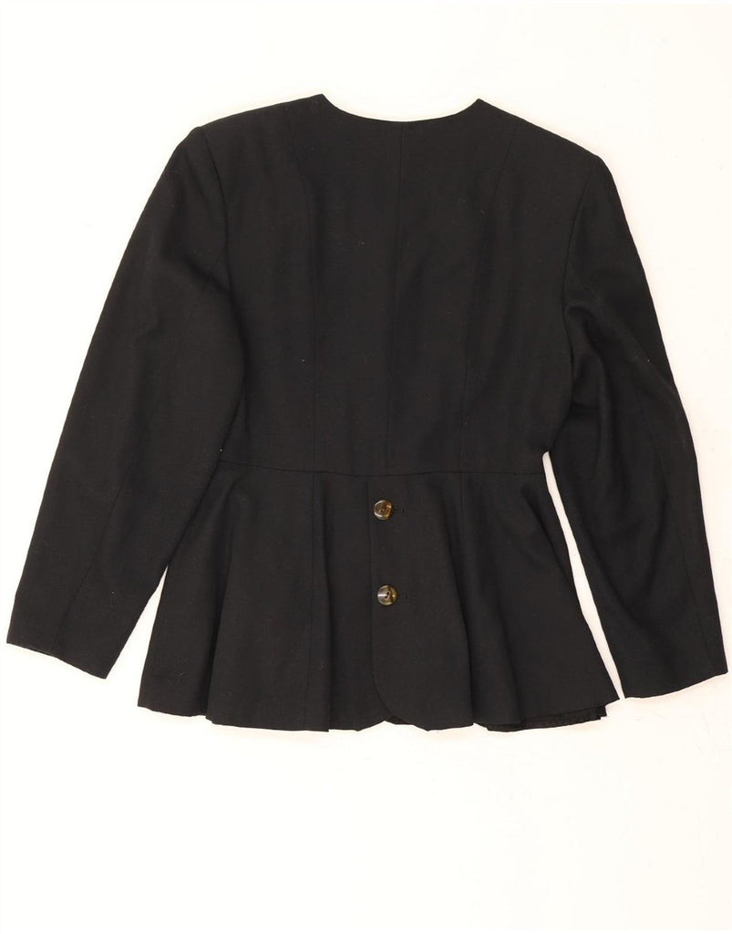 MEXX Womens Double Breasted Blazer Jacket EU 38 Medium Black Polyester Vintage Mexx and Second-Hand Mexx from Messina Hembry 