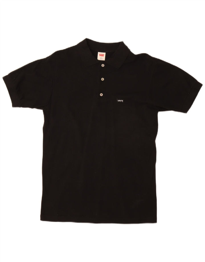LEVI'S Mens Polo Shirt Small Black Cotton
