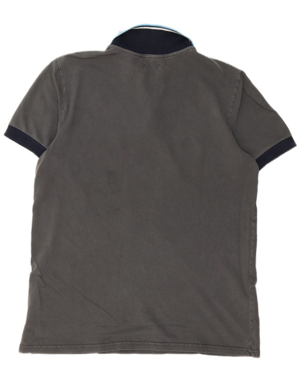 Converse Mens Polo Shirt Large Grey Classic