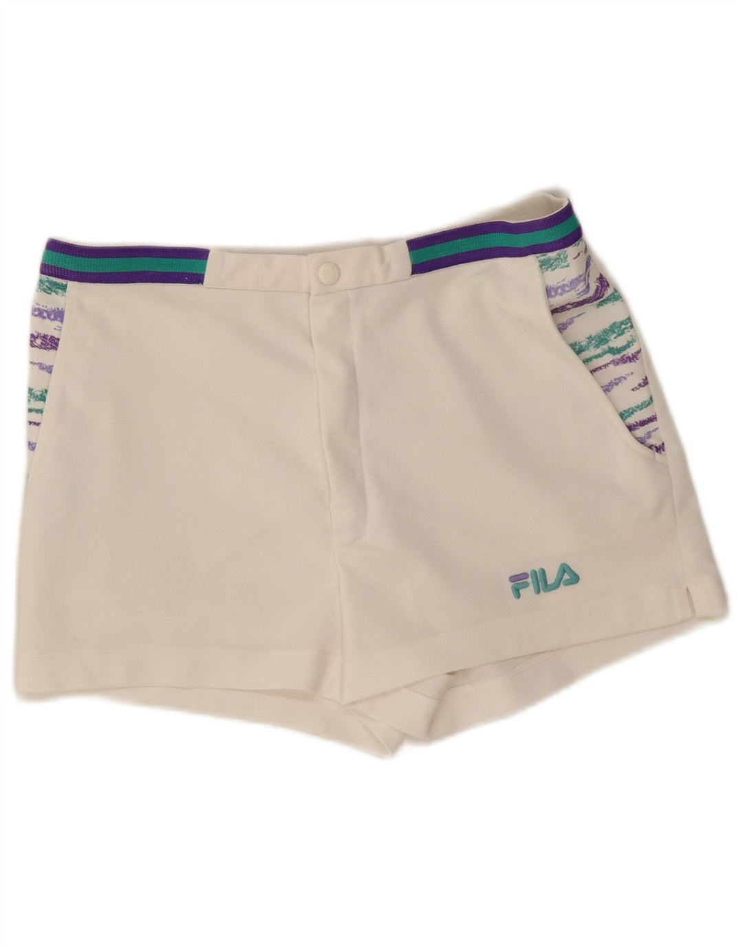 Fila Mens Chino Shorts IT 50 Large W34 White
