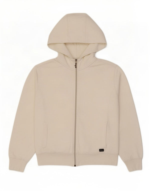 Asics Womens Zip Hoodie Sweater UK 14 Medium White