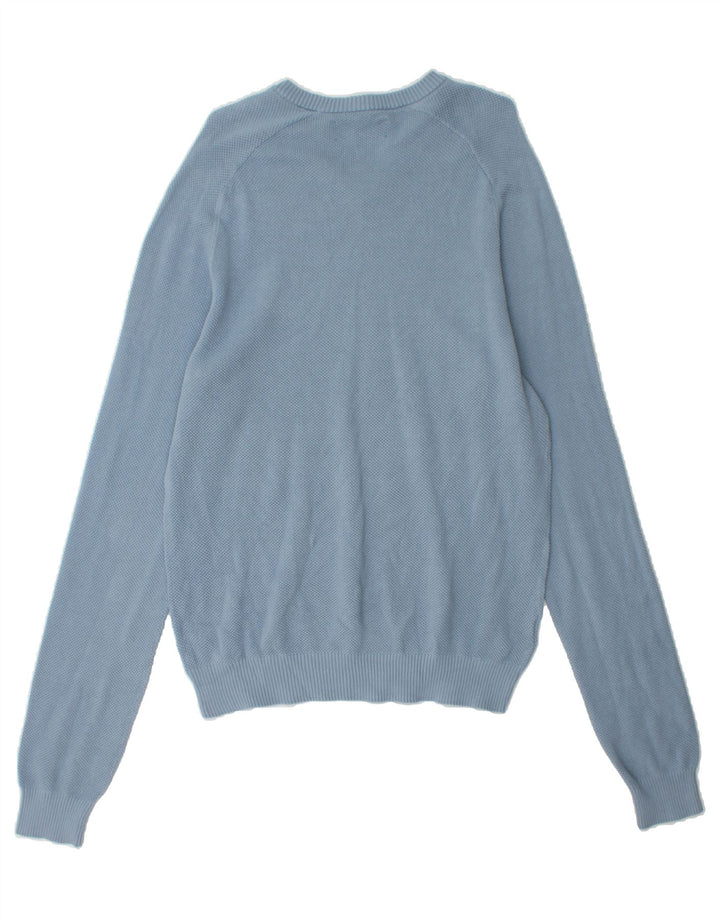 PENGUIN Mens V-Neck Jumper Sweater Large Blue Vintage Penguin and Second-Hand Penguin from Messina Hembry 