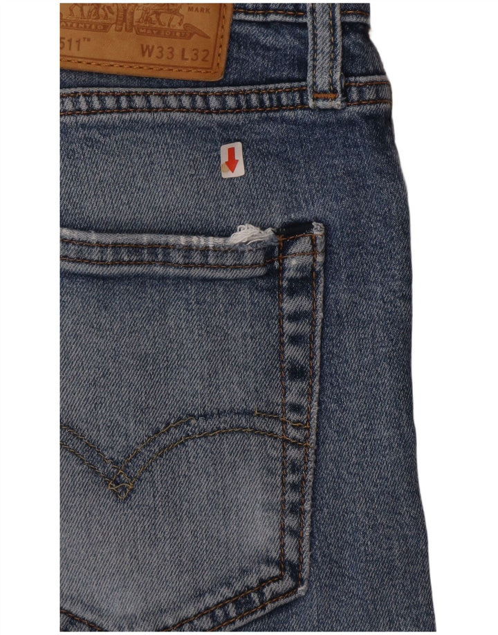 Levi's Mens 511 Slim Jeans W33 L32 Blue